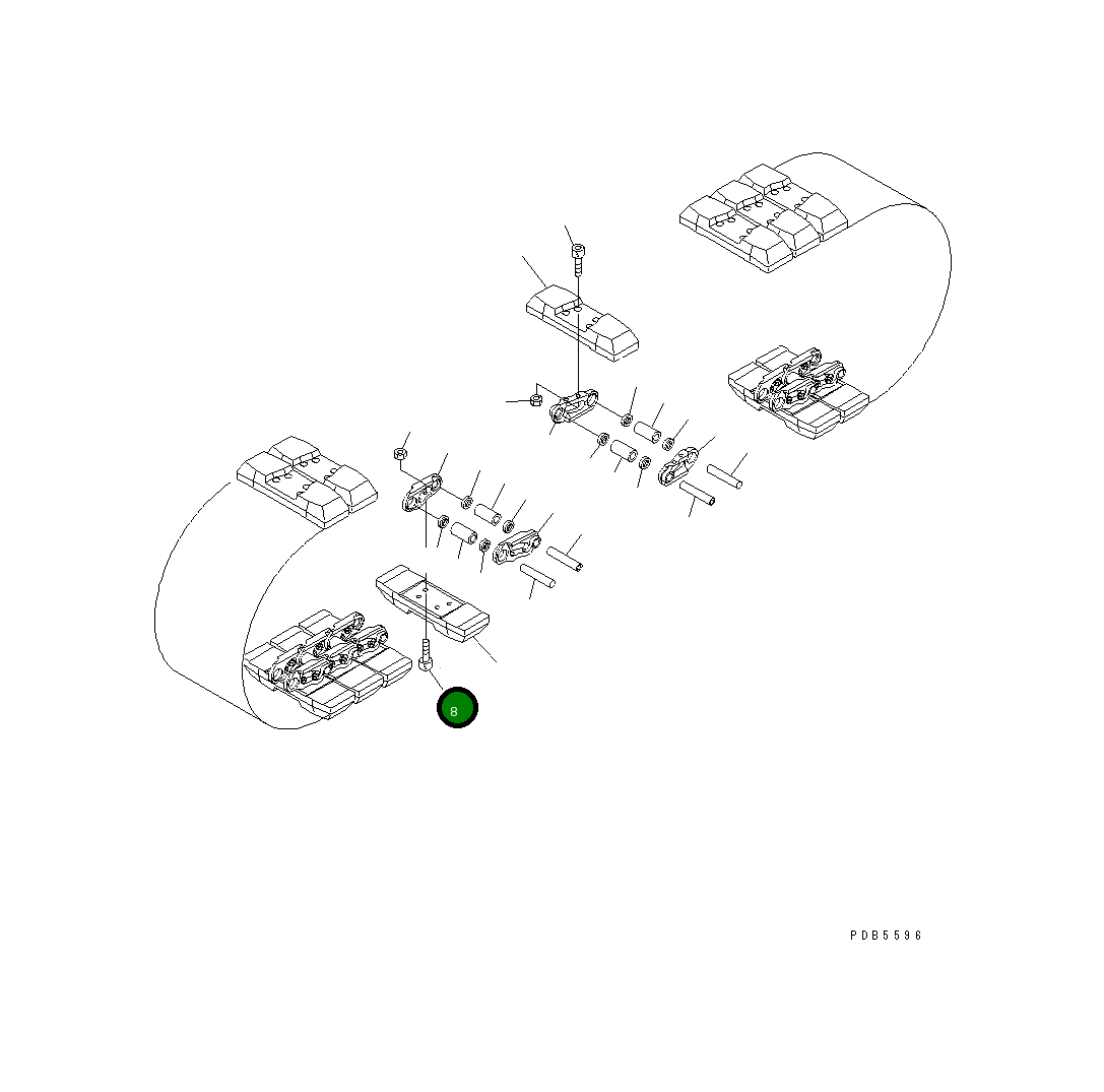 Болт 01252-32060 Komatsu