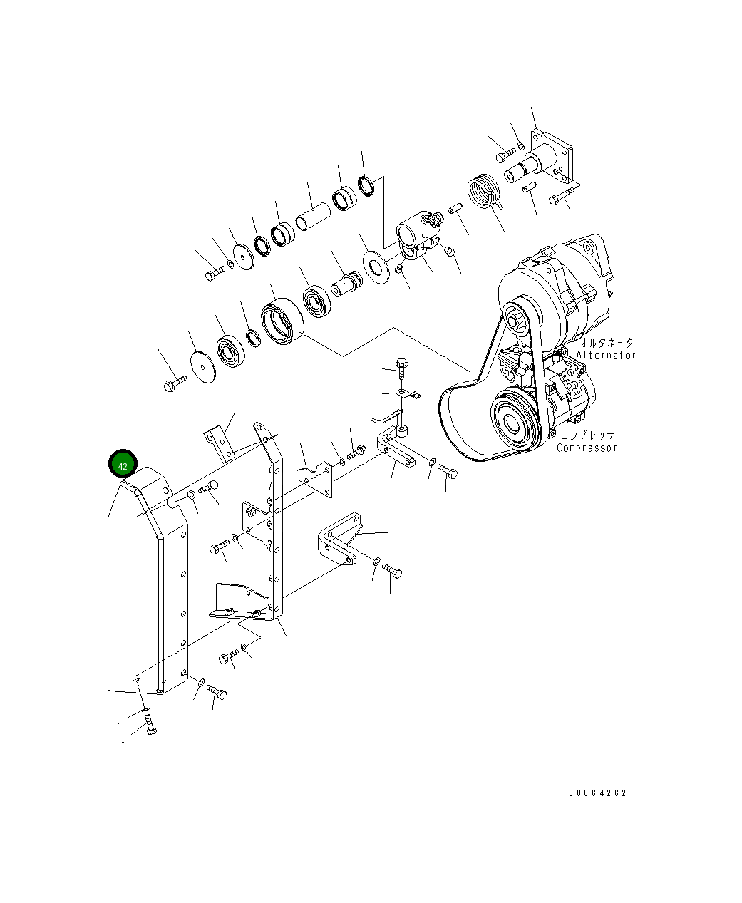 Крышка 6245-81-6660 Komatsu