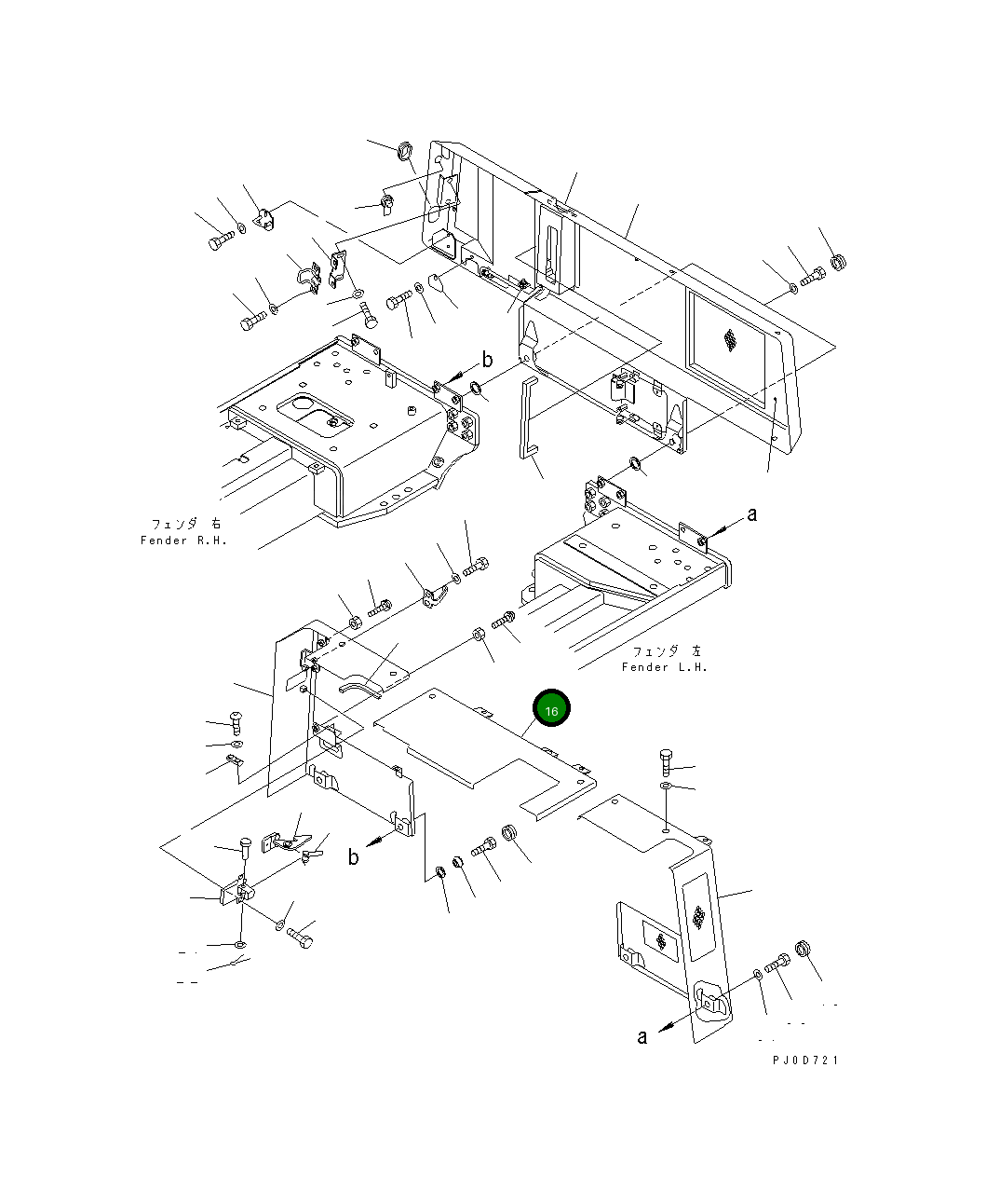 Крышка 11Y-54-13862 Komatsu