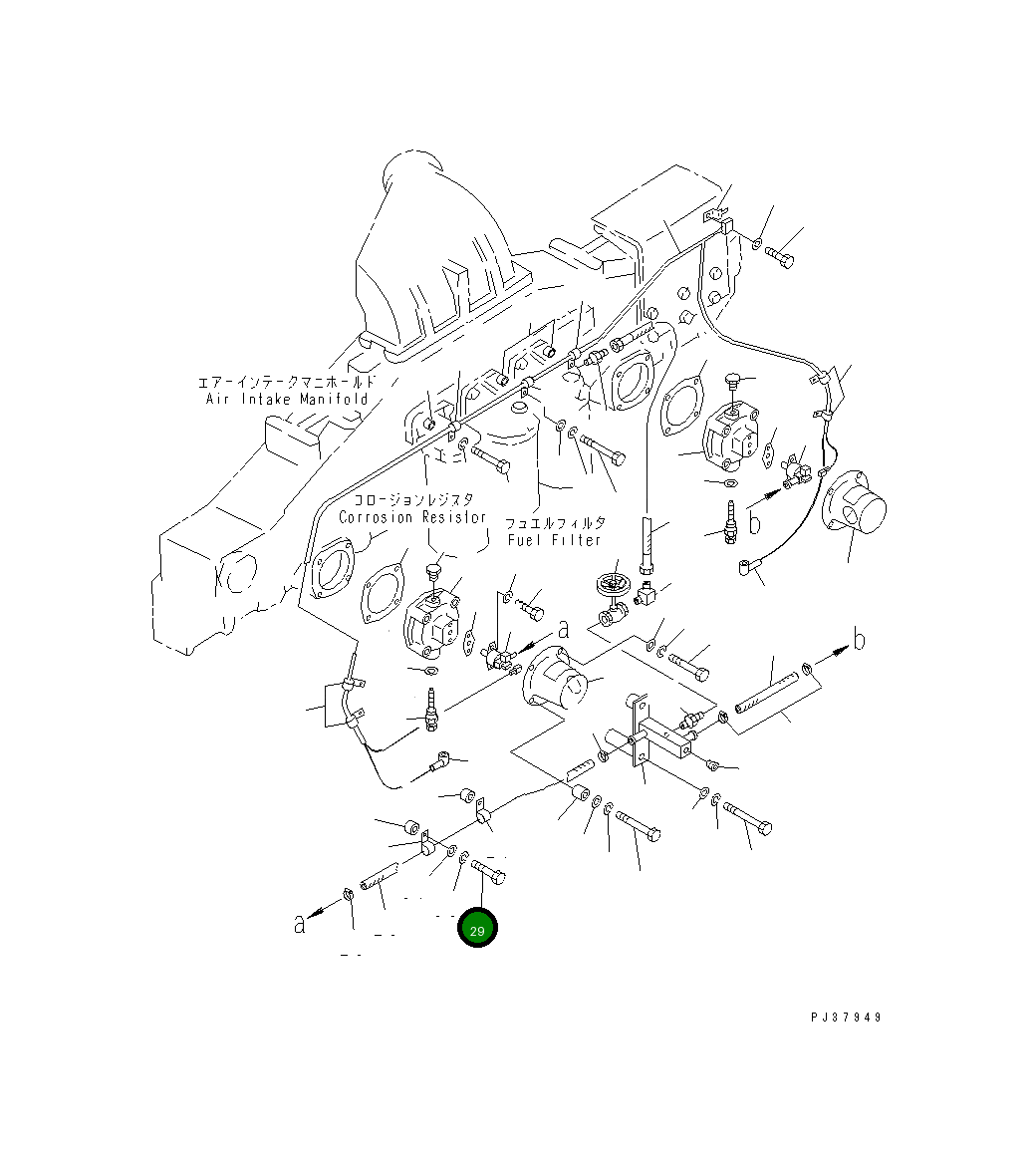Болт 01011-31065  Komatsu