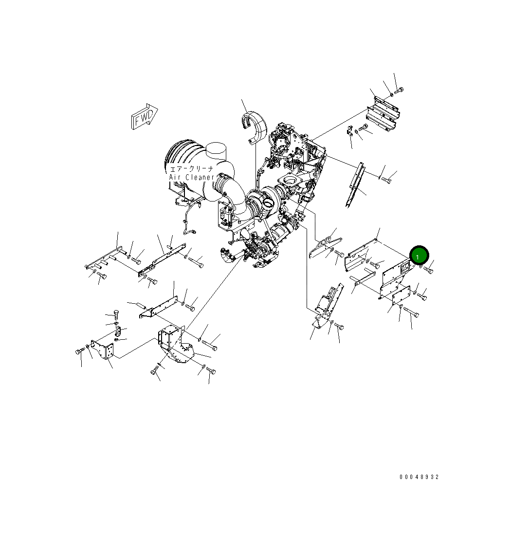Крышка 6261-11-8571  Komatsu