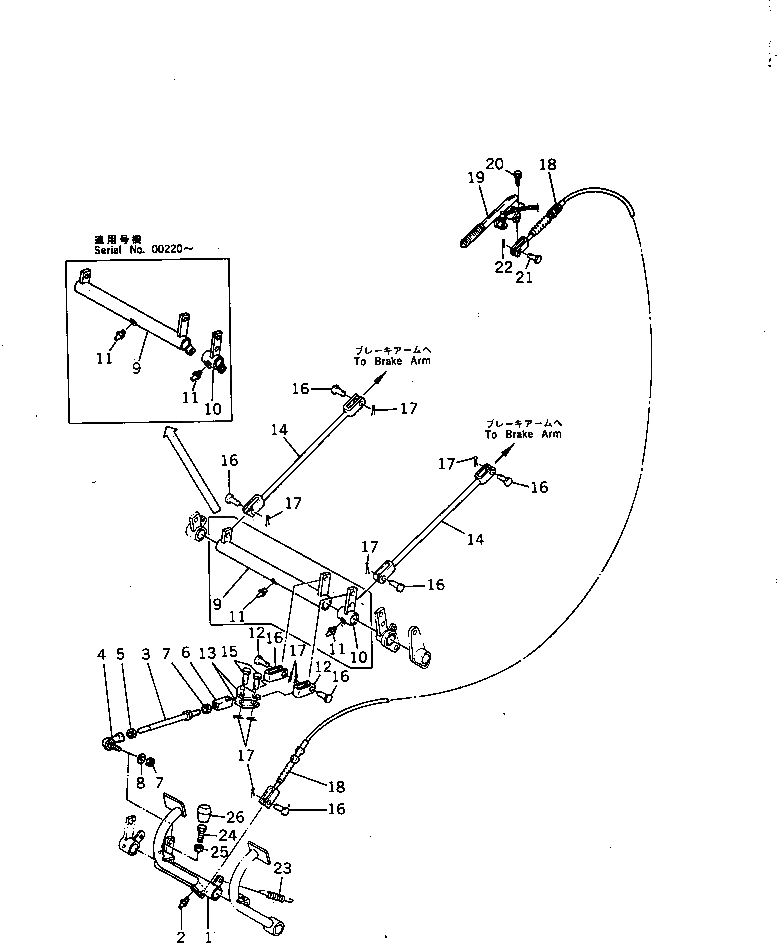 Болт YM933168-17241  Komatsu