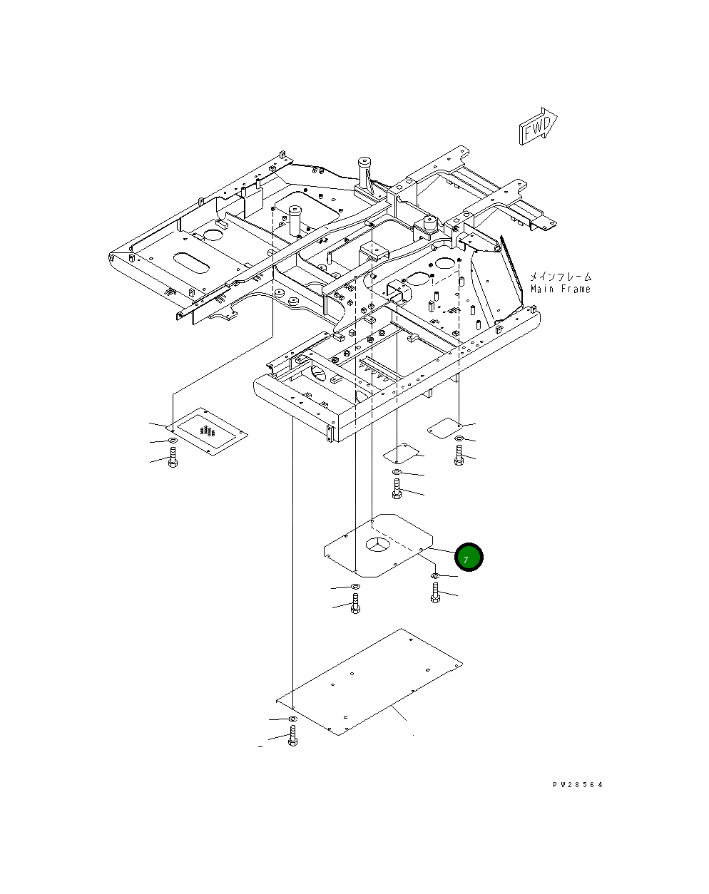 Крышка 8230-54-1940 Komatsu