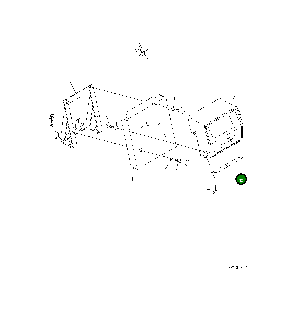 Крышка 195-54-69820 Komatsu