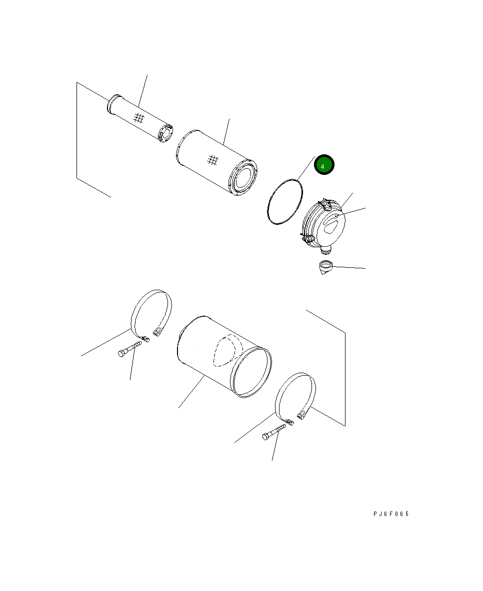 Кольцо уплотнительное (O-Ring) 600-184-1470 Komatsu