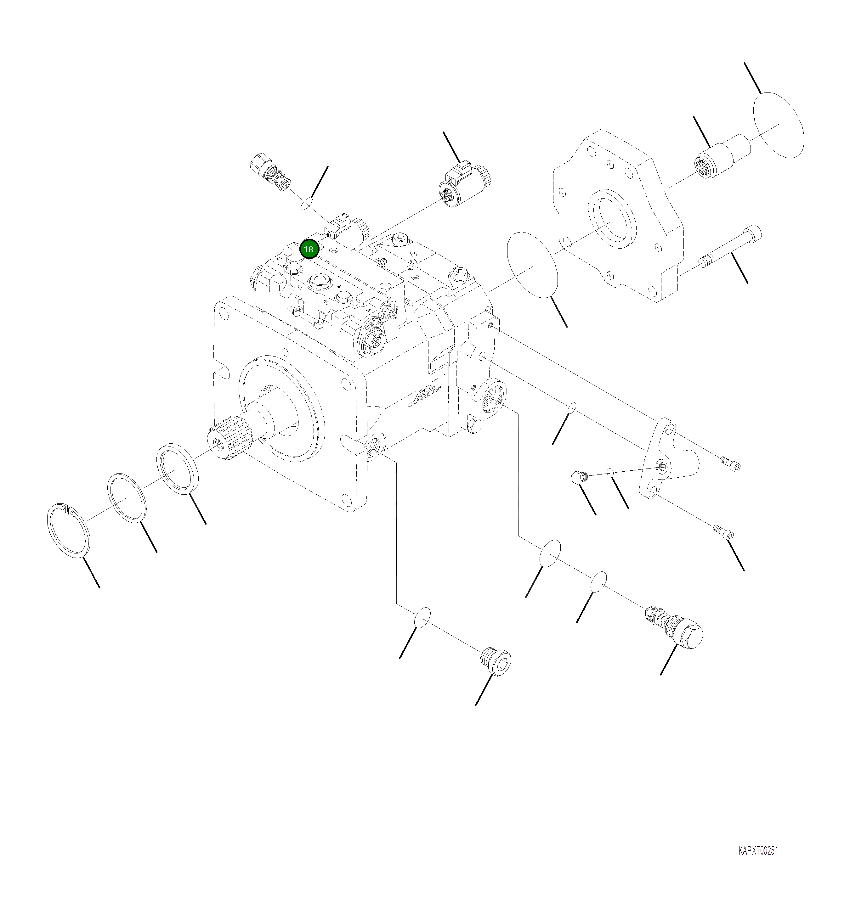 Болт 01252-A0816 Komatsu