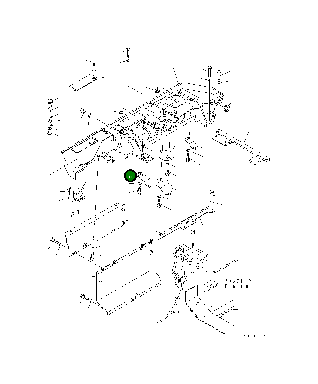 Крышка 134-54-63281 Komatsu