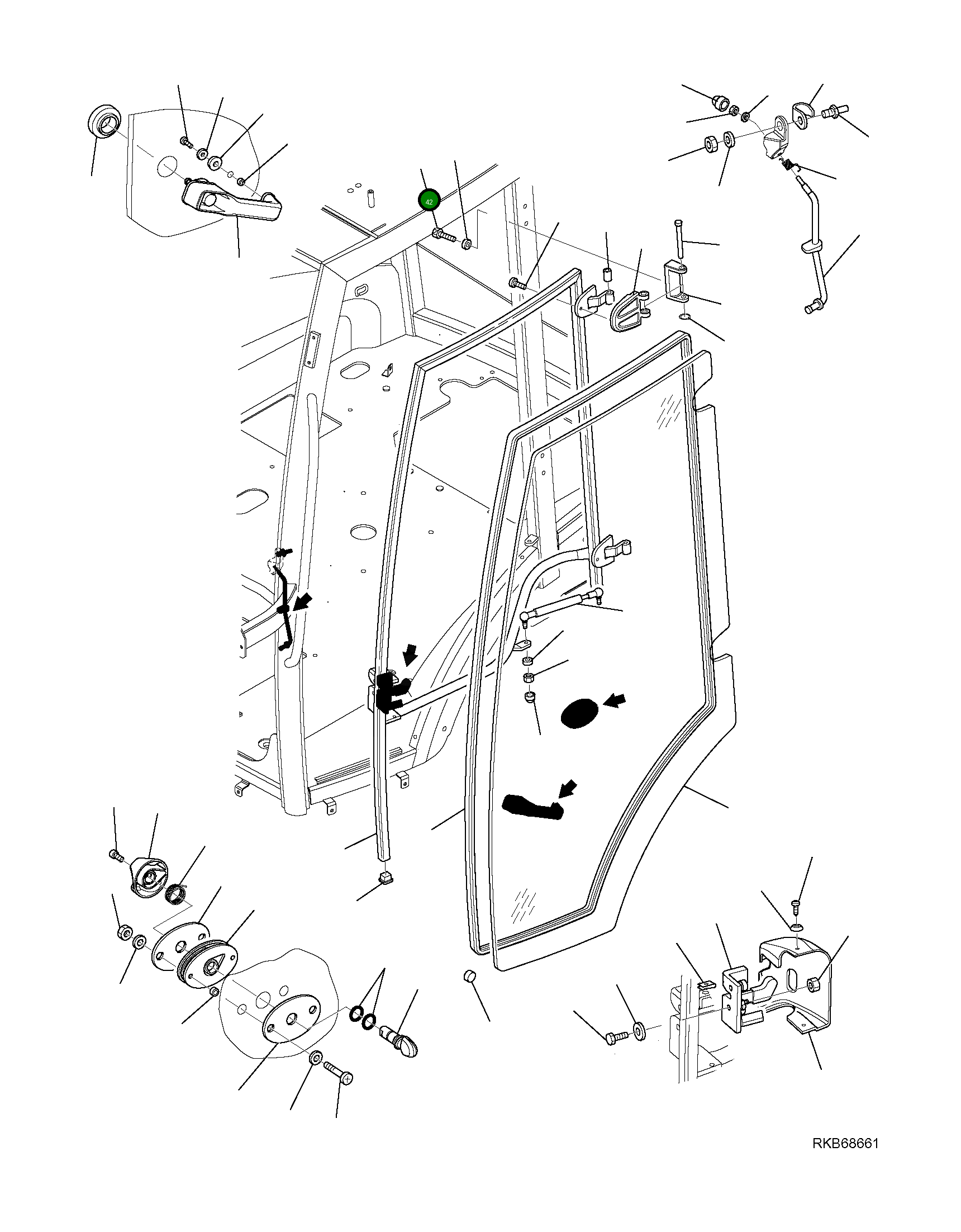 Болт 42N-54-19660 Komatsu