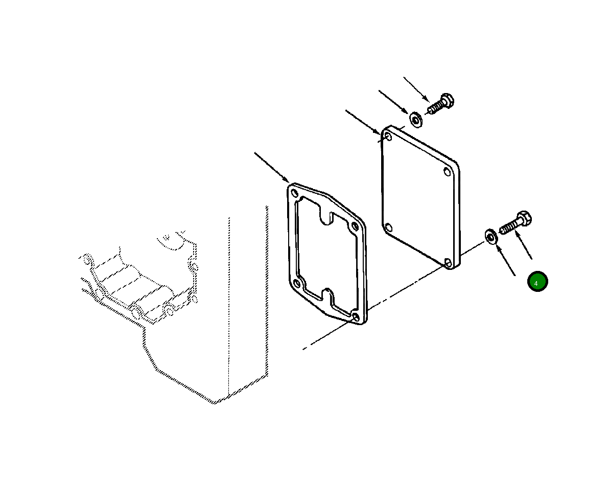 Болт 1246 235 H1 Komatsu