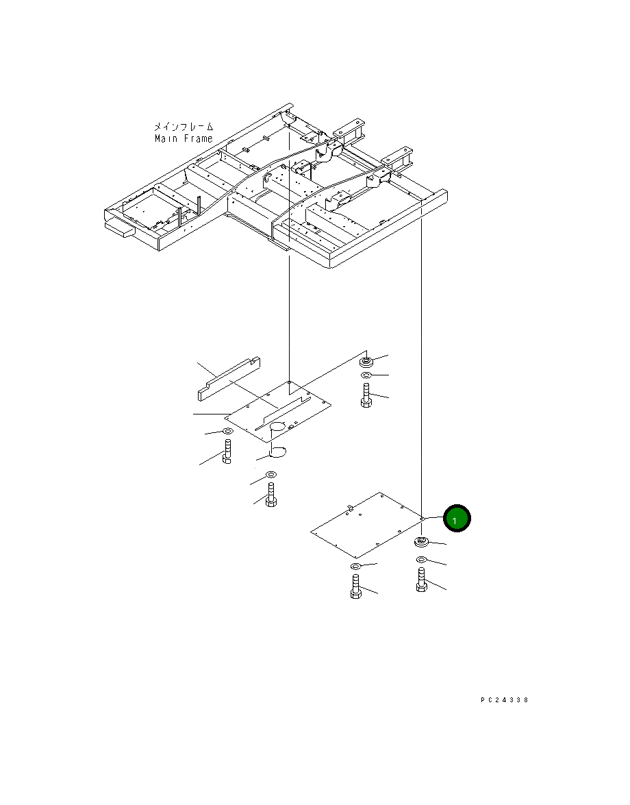 Крышка 207-54-63131  Komatsu