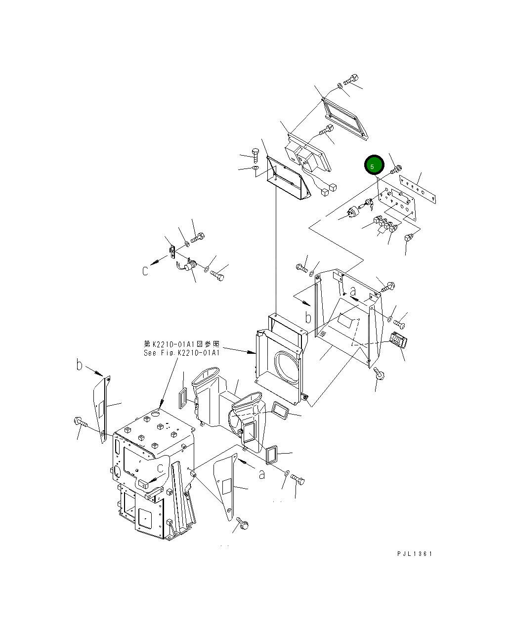 Крышка 17M-06-41360  Komatsu