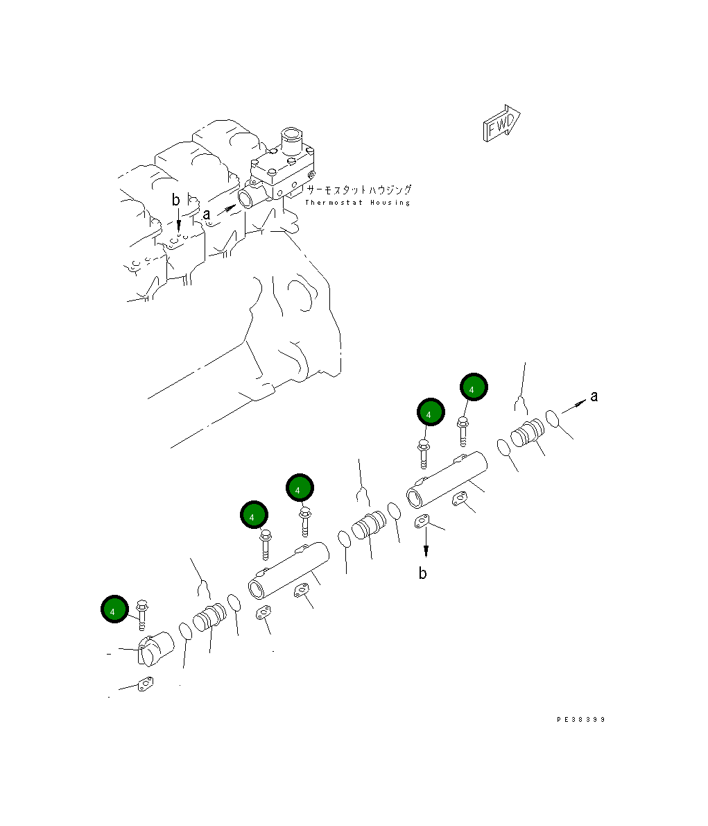Болт 6150-81-9190 Komatsu