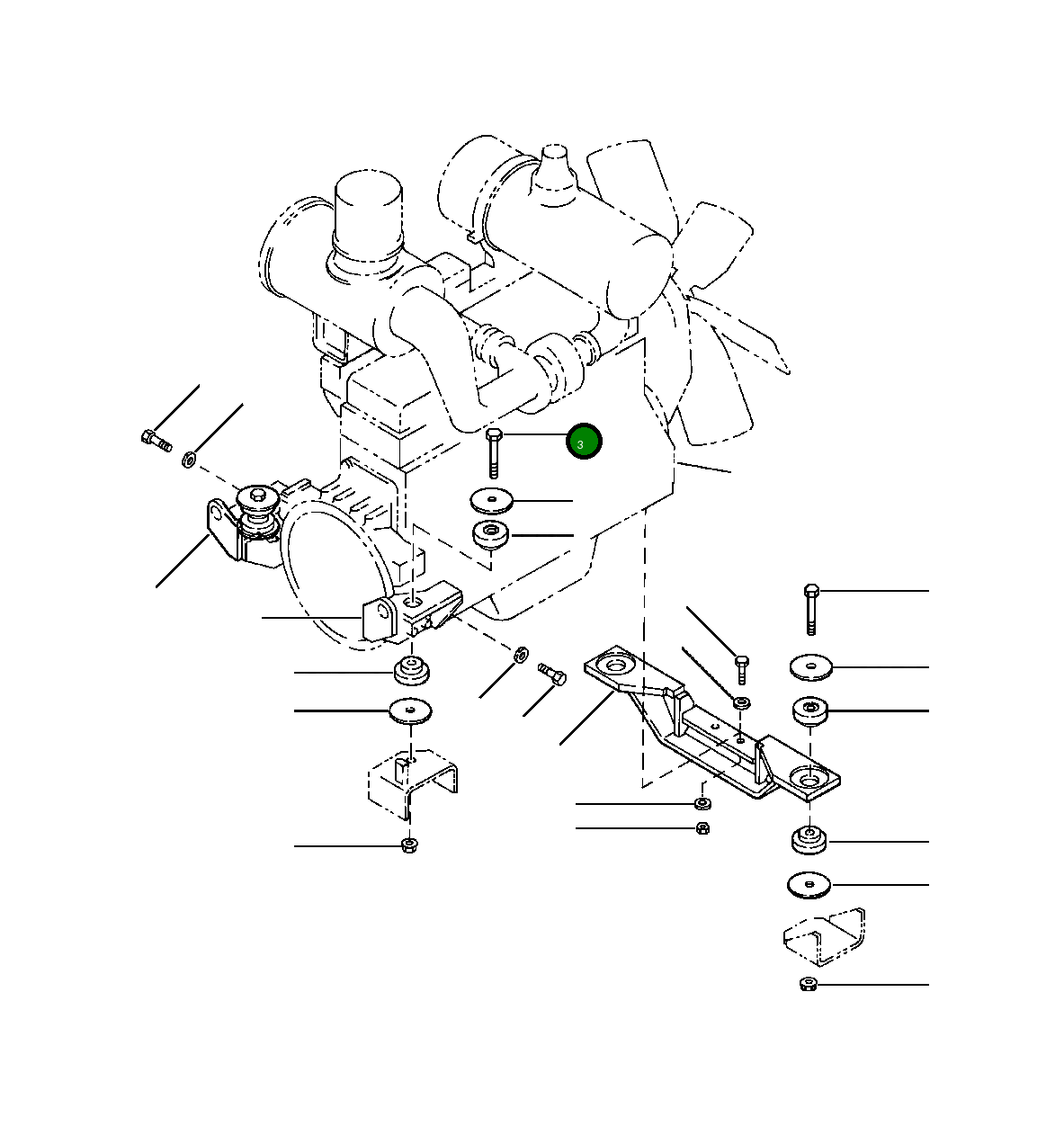 Болт 01011-32225 Komatsu