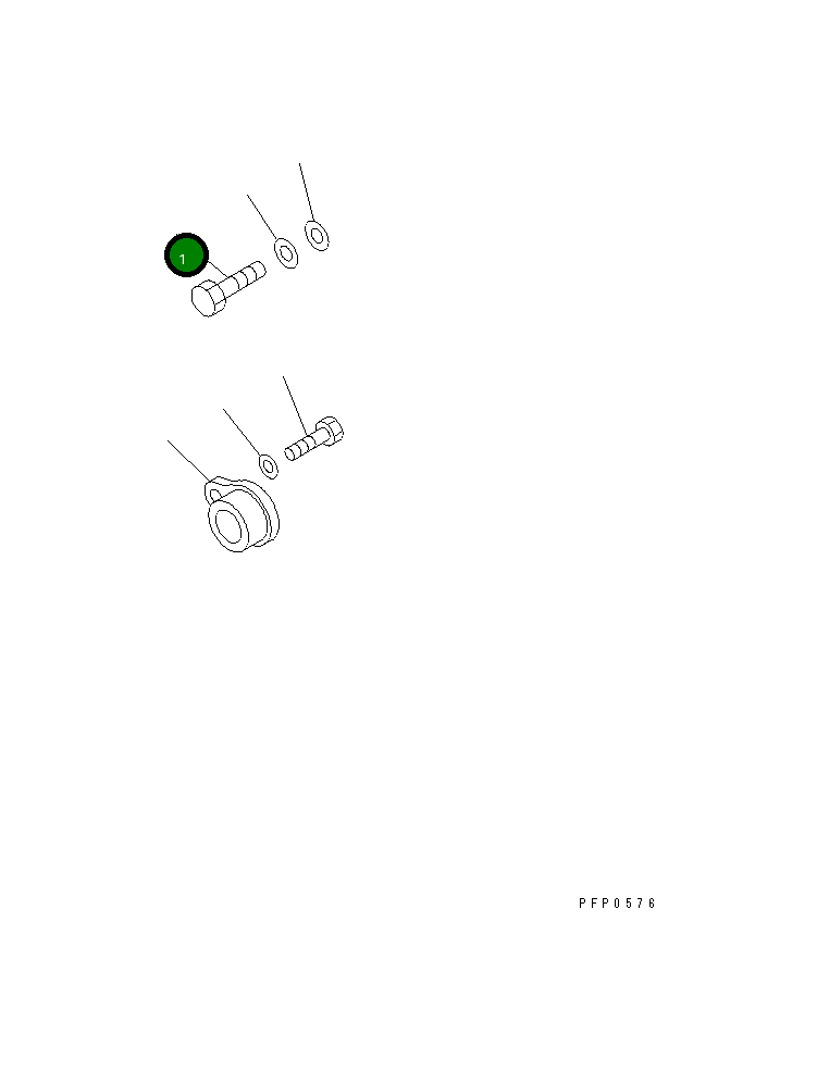 Болт CUS-123-A Komatsu