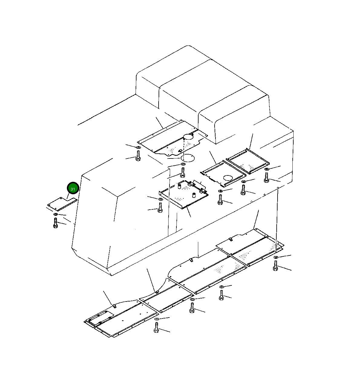 Крышка 209-54-53750  Komatsu
