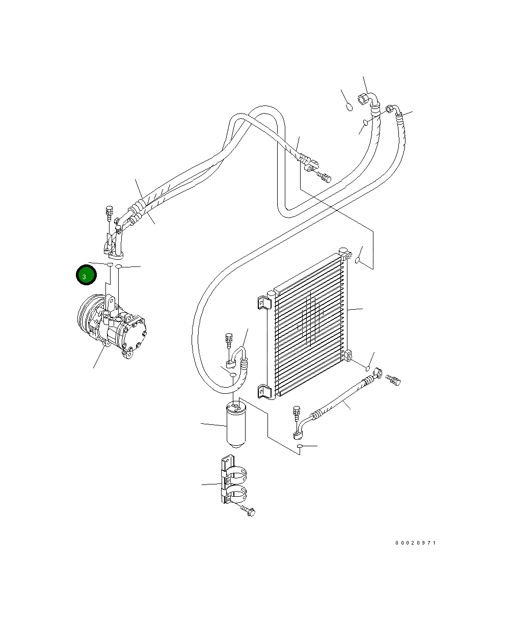 Кольцо уплотнительное (O-Ring) AN7050-0600 Komatsu