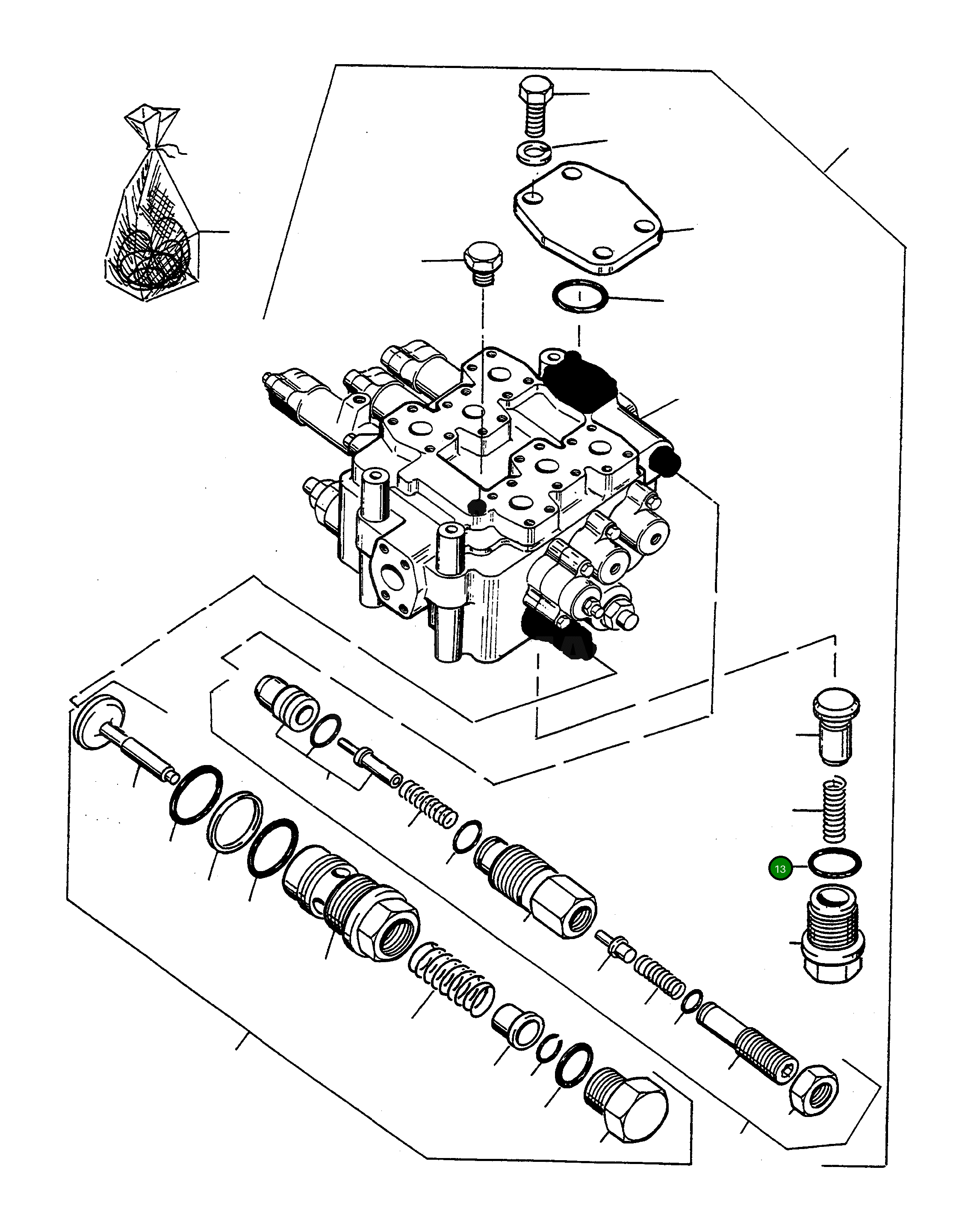 Кольцо уплотнительное (O-Ring) 4913140M1  Komatsu