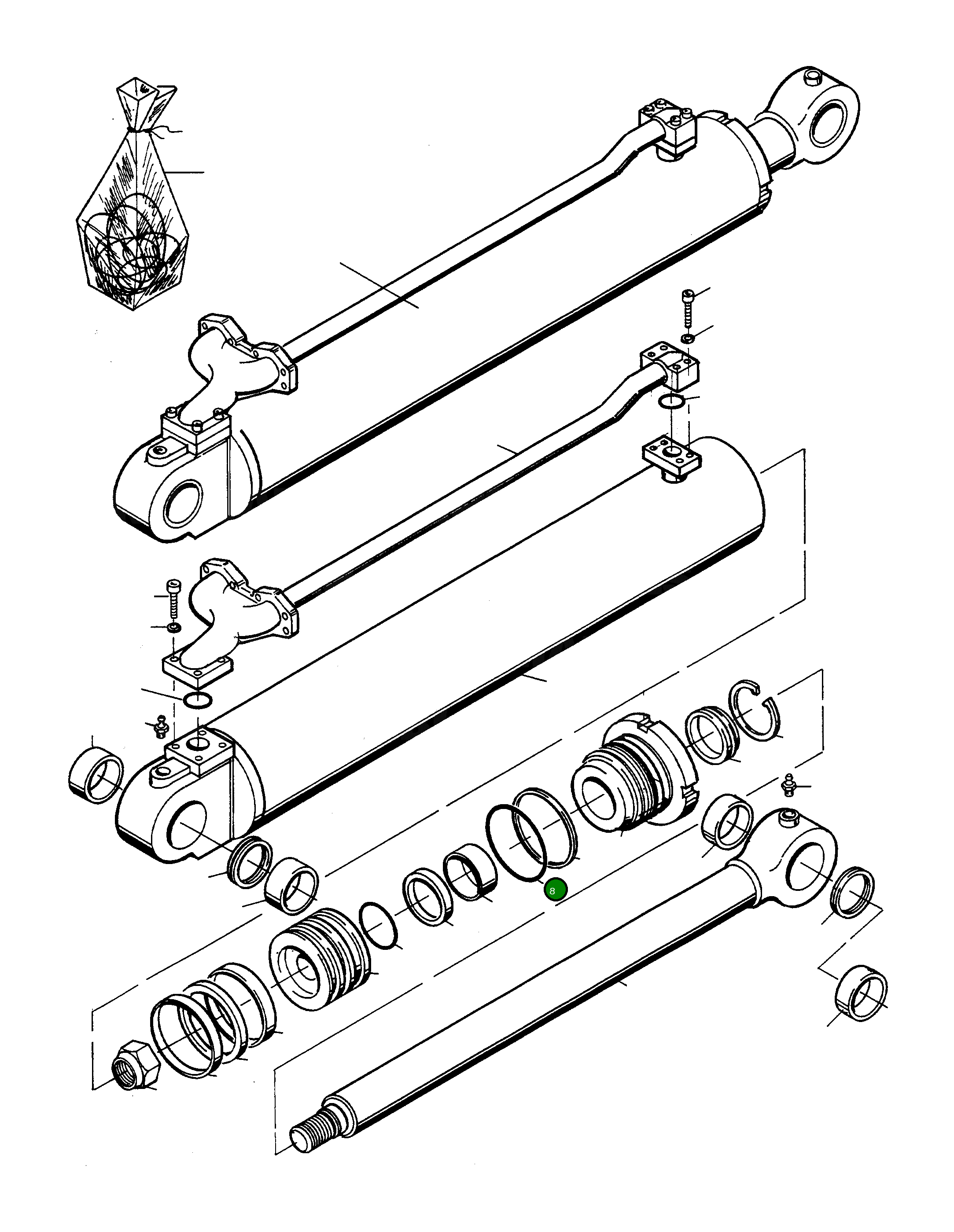 Кольцо уплотнительное (O-Ring) 4912181M1 Komatsu