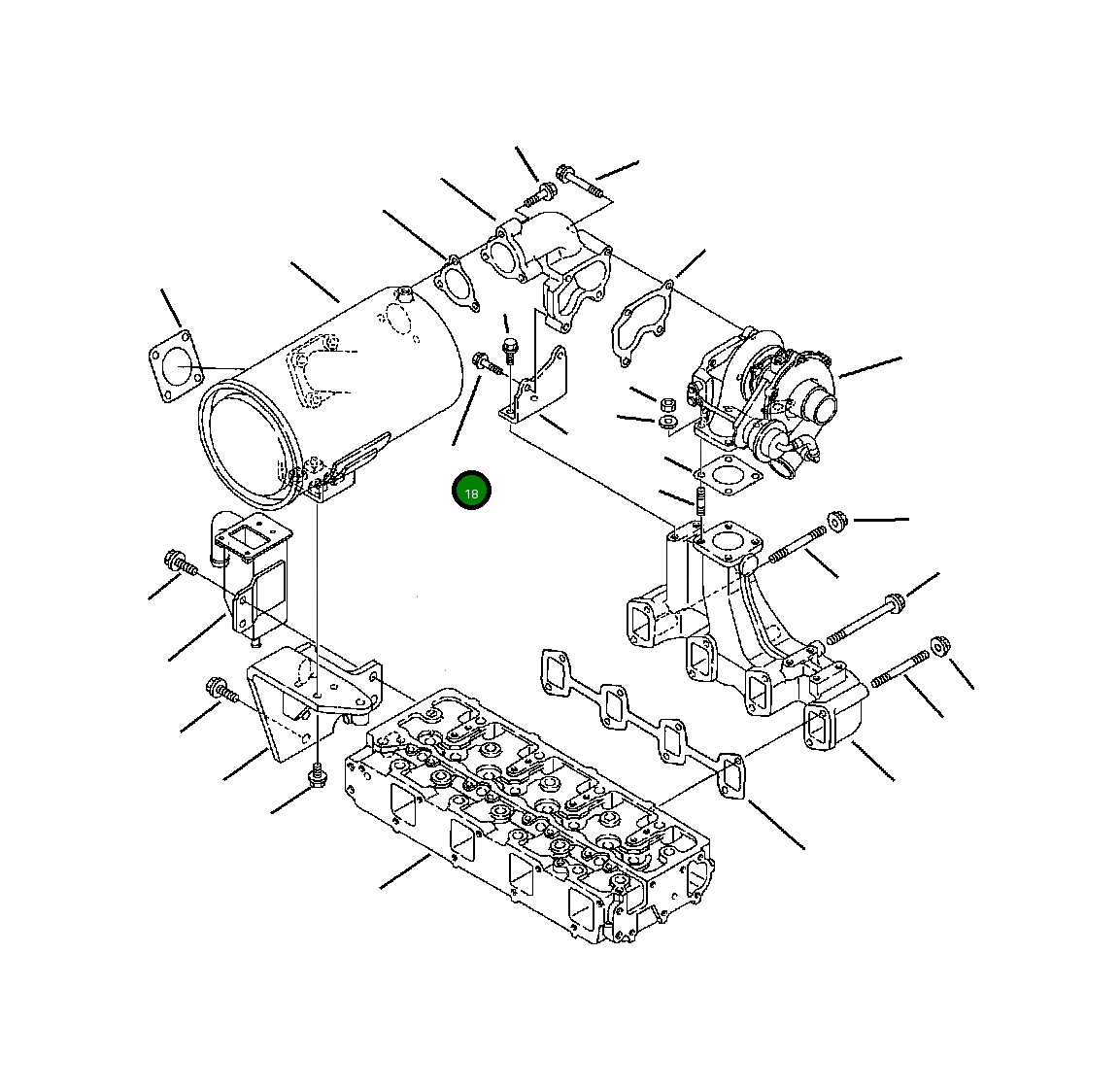 Болт YM26106080402 Komatsu