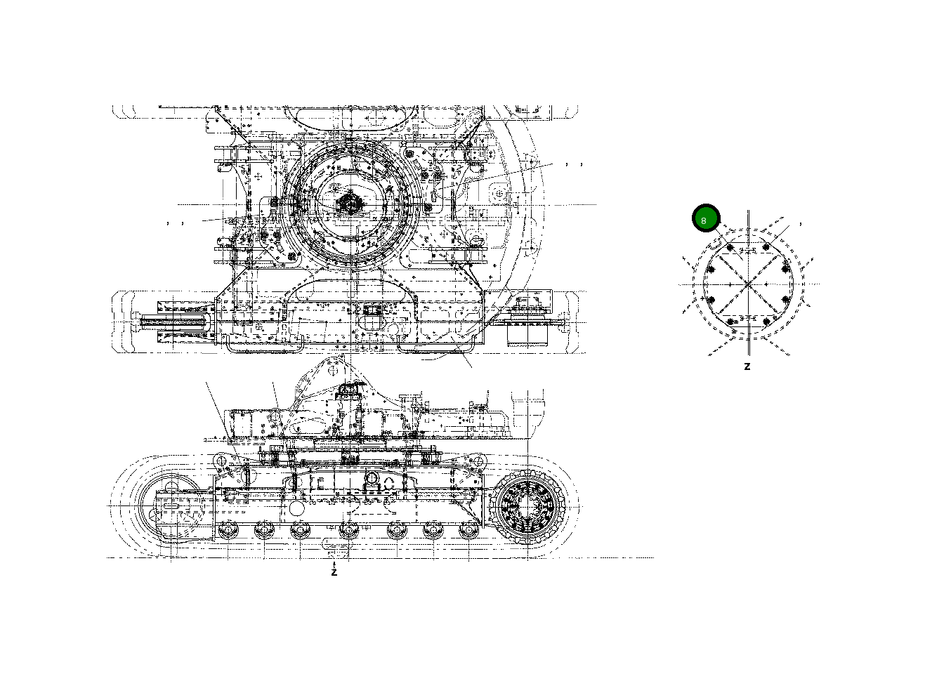 Крышка 22B-946-3170 Komatsu