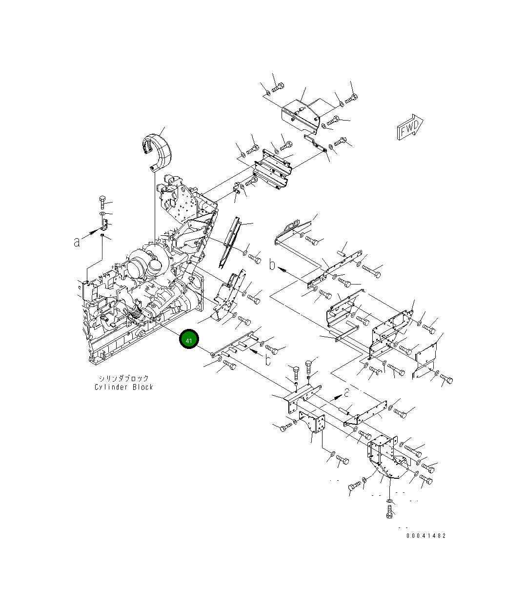 Крышка 6261-11-8710 Komatsu
