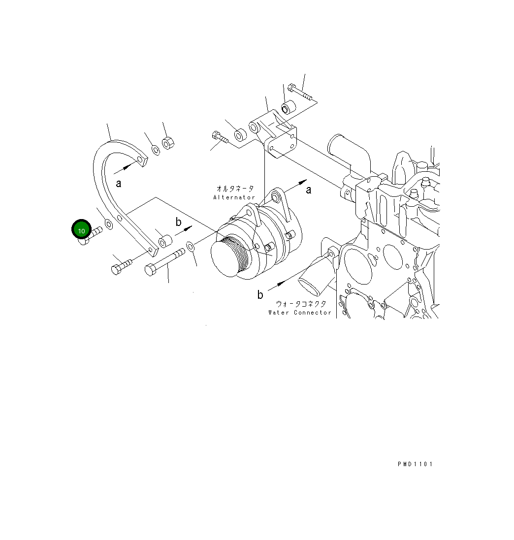 Болт 01050-31230 Komatsu