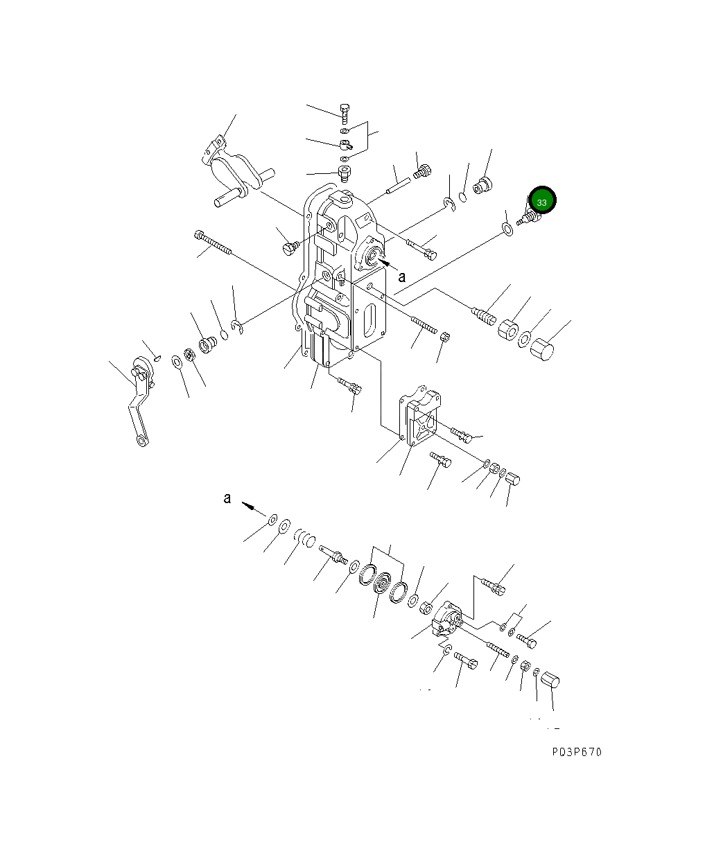 Болт DK154401-4500  Komatsu