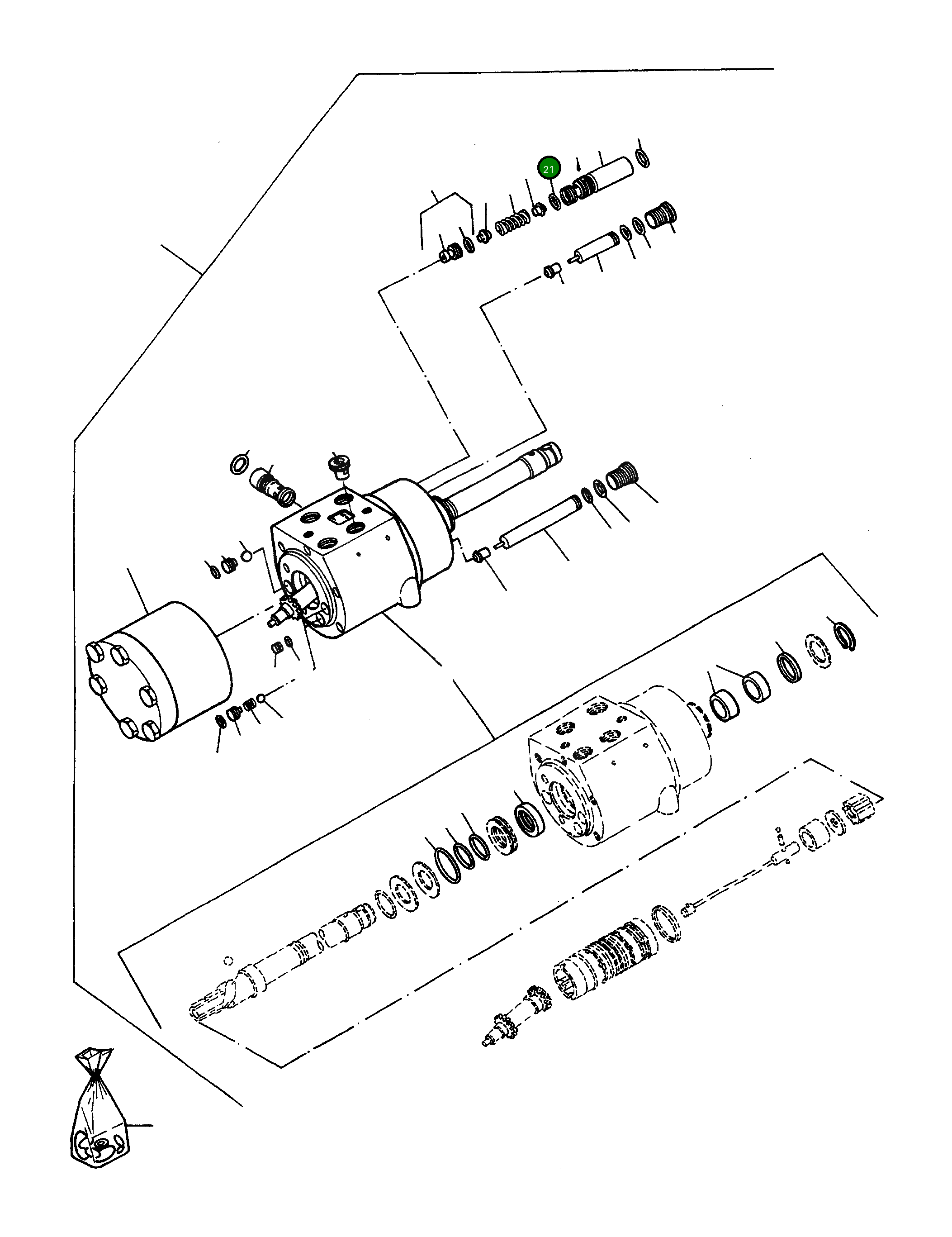Кольцо уплотнительное (O-Ring) 3232079M1 Komatsu