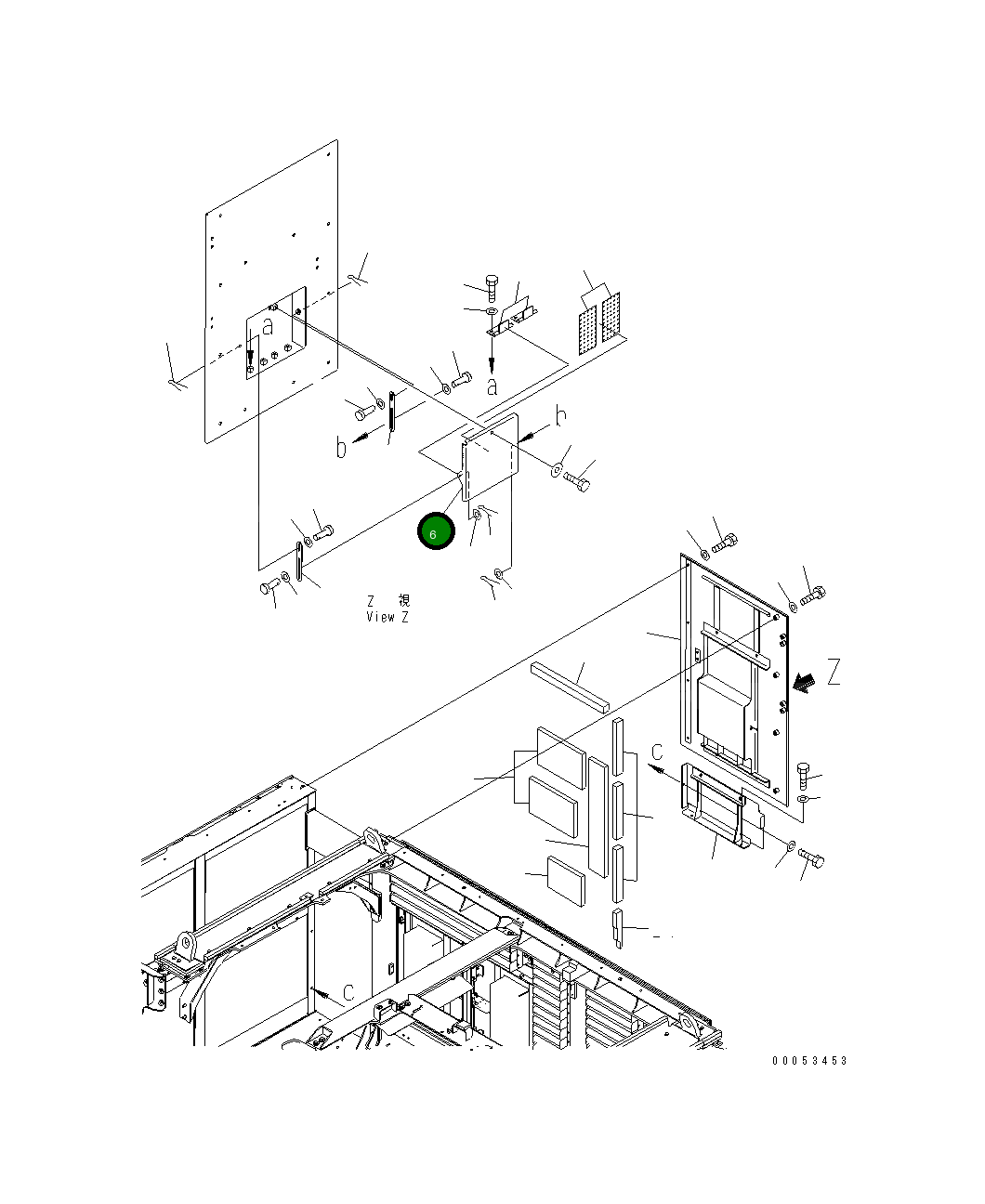 Крышка 21T-54-31921 Komatsu