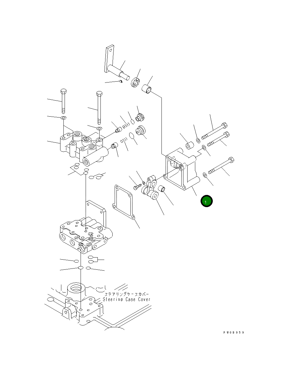 Крышка 134-40-61130  Komatsu