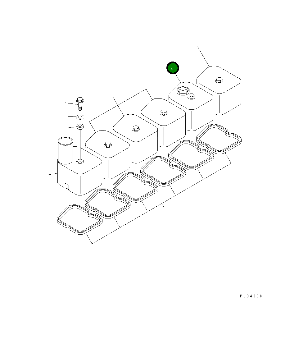 Крышка 6732-11-8160  Komatsu