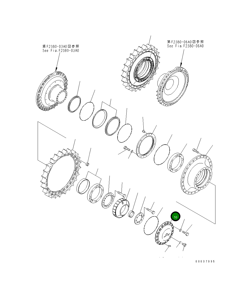 Крышка 195-27-34120 Komatsu