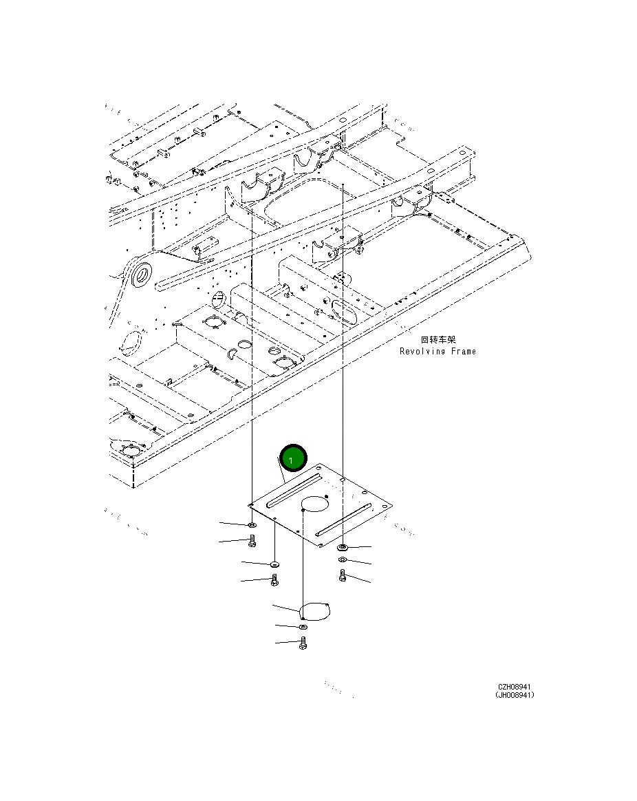 Крышка 207-54-77272  Komatsu