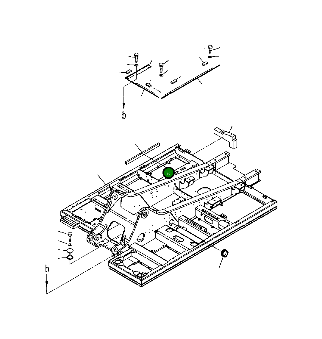 Крышка 207-46-71550  Komatsu