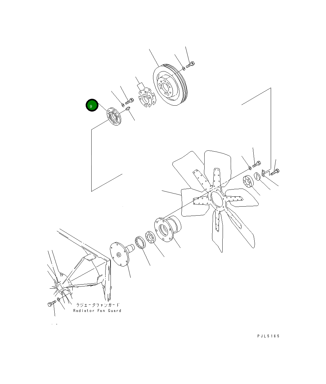 Крышка 155-03-14150  Komatsu