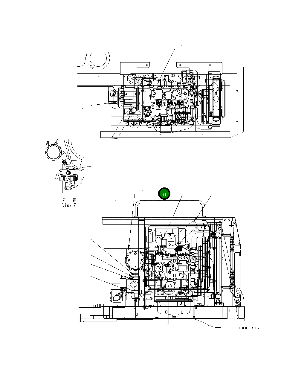 Крышка 21X-01-21410  Komatsu