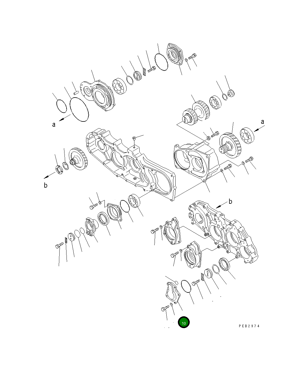Крышка 156-38-11211  Komatsu