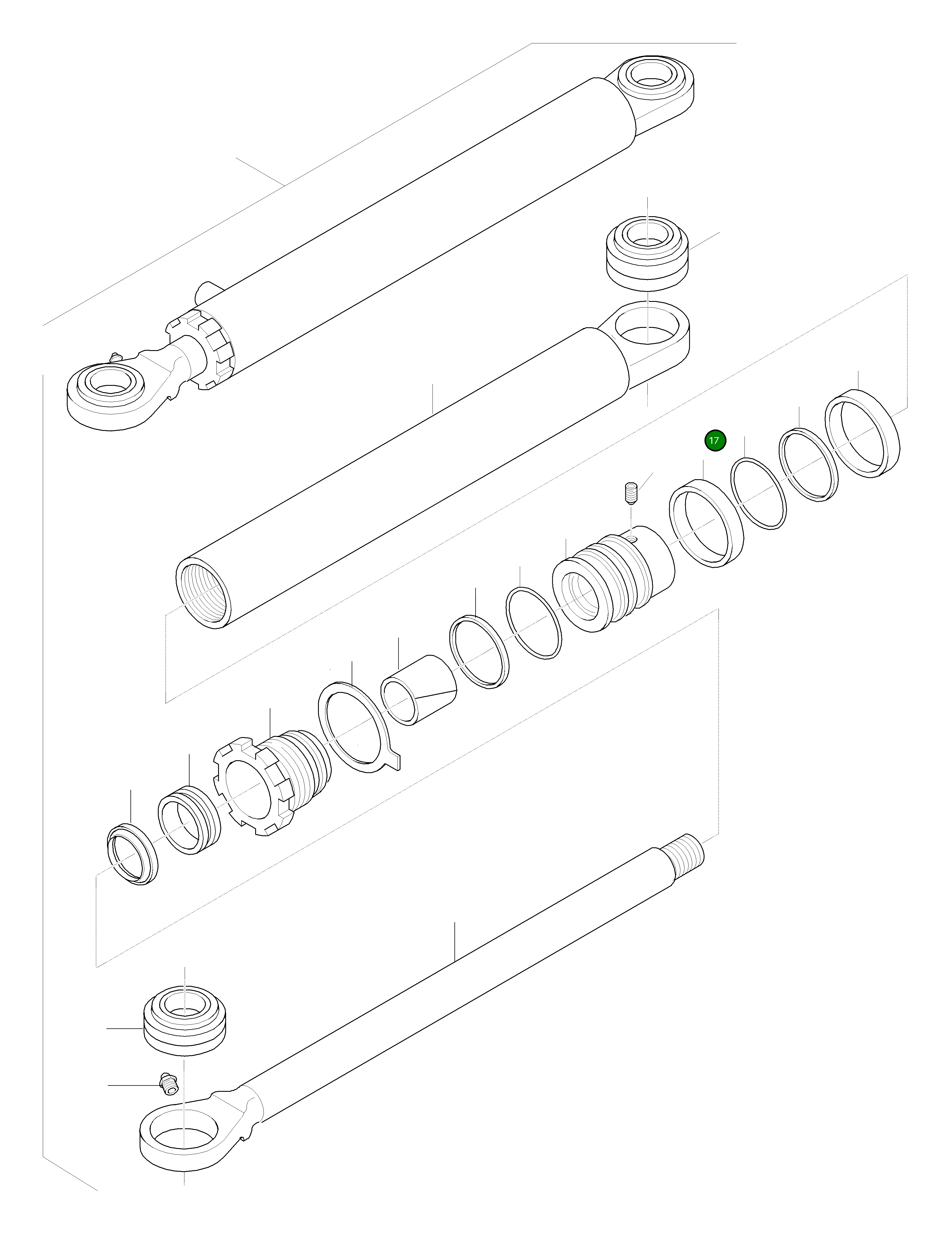 Кольцо уплотнительное (O-Ring) 42W-40-H0P17 Komatsu