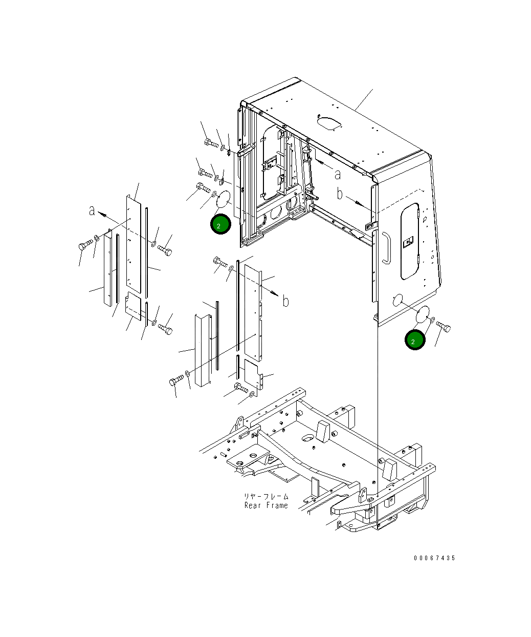 Крышка 427-54-29130  Komatsu