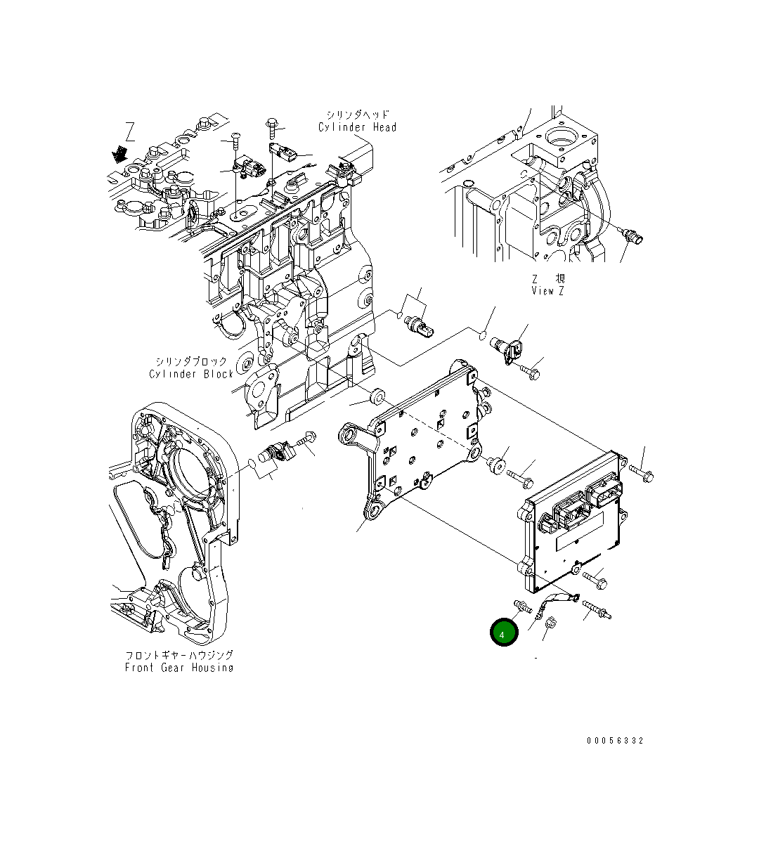 Болт 6745-81-9440 Komatsu