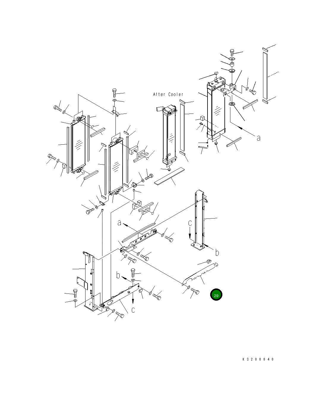 Крышка 21K-03-72232 Komatsu