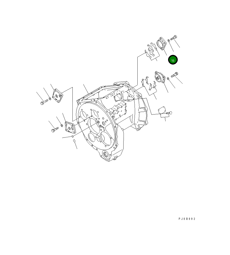 Крышка 14X-14-11161 Komatsu