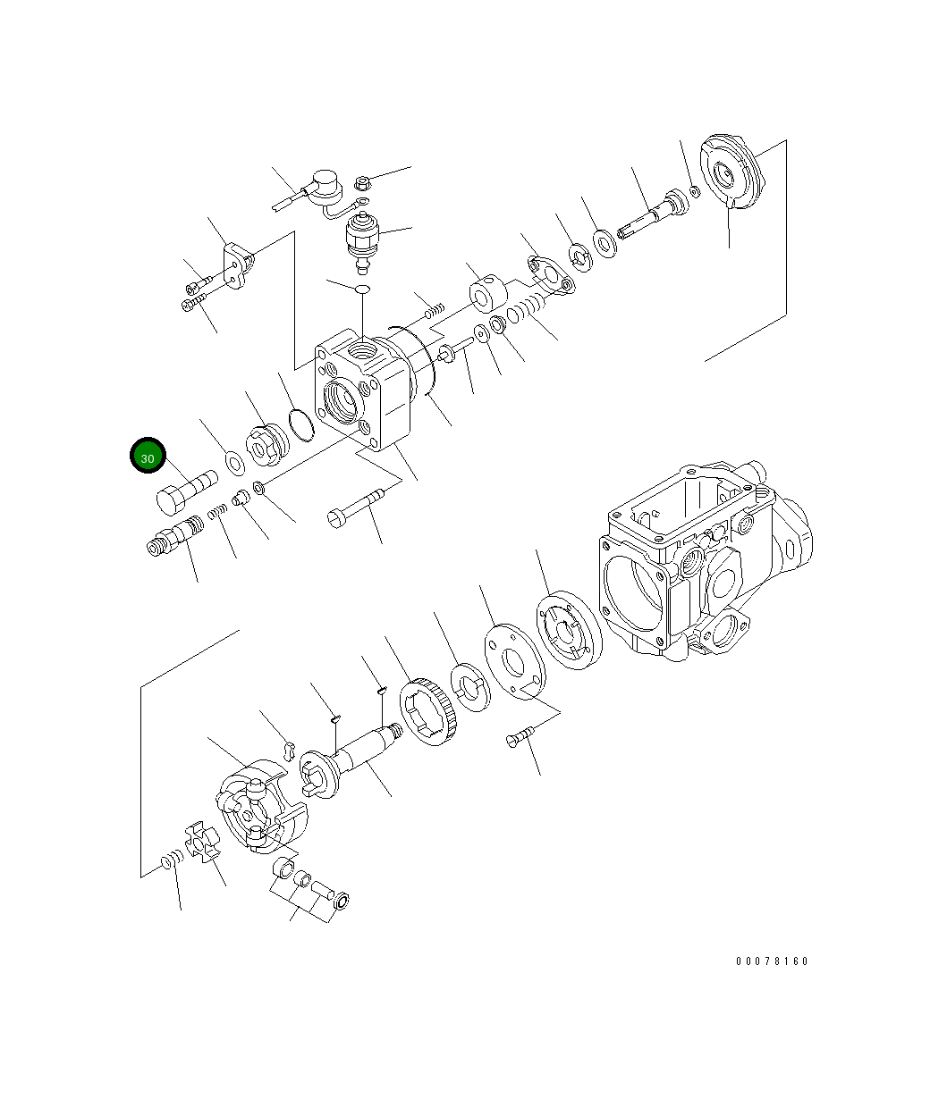 Болт DK146422-0000 Komatsu