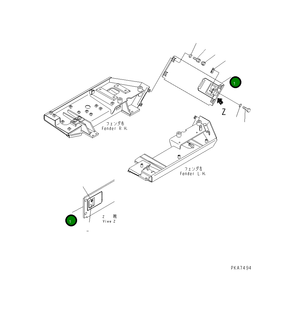 Крышка 124-54-53211 Komatsu