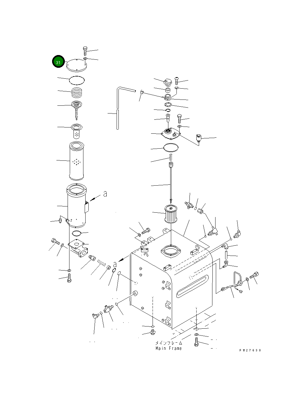 Крышка 208-60-61140 Komatsu