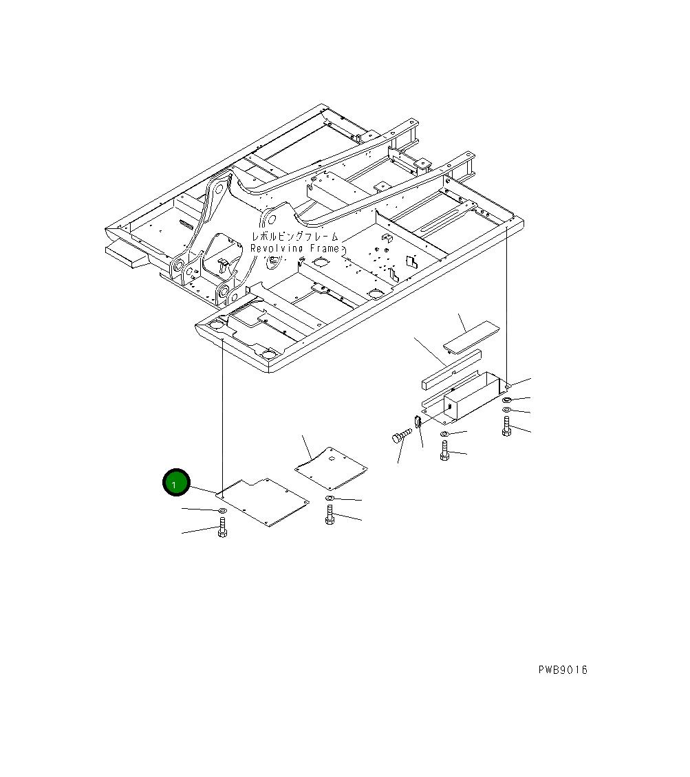 Крышка 206-54-67240 Komatsu