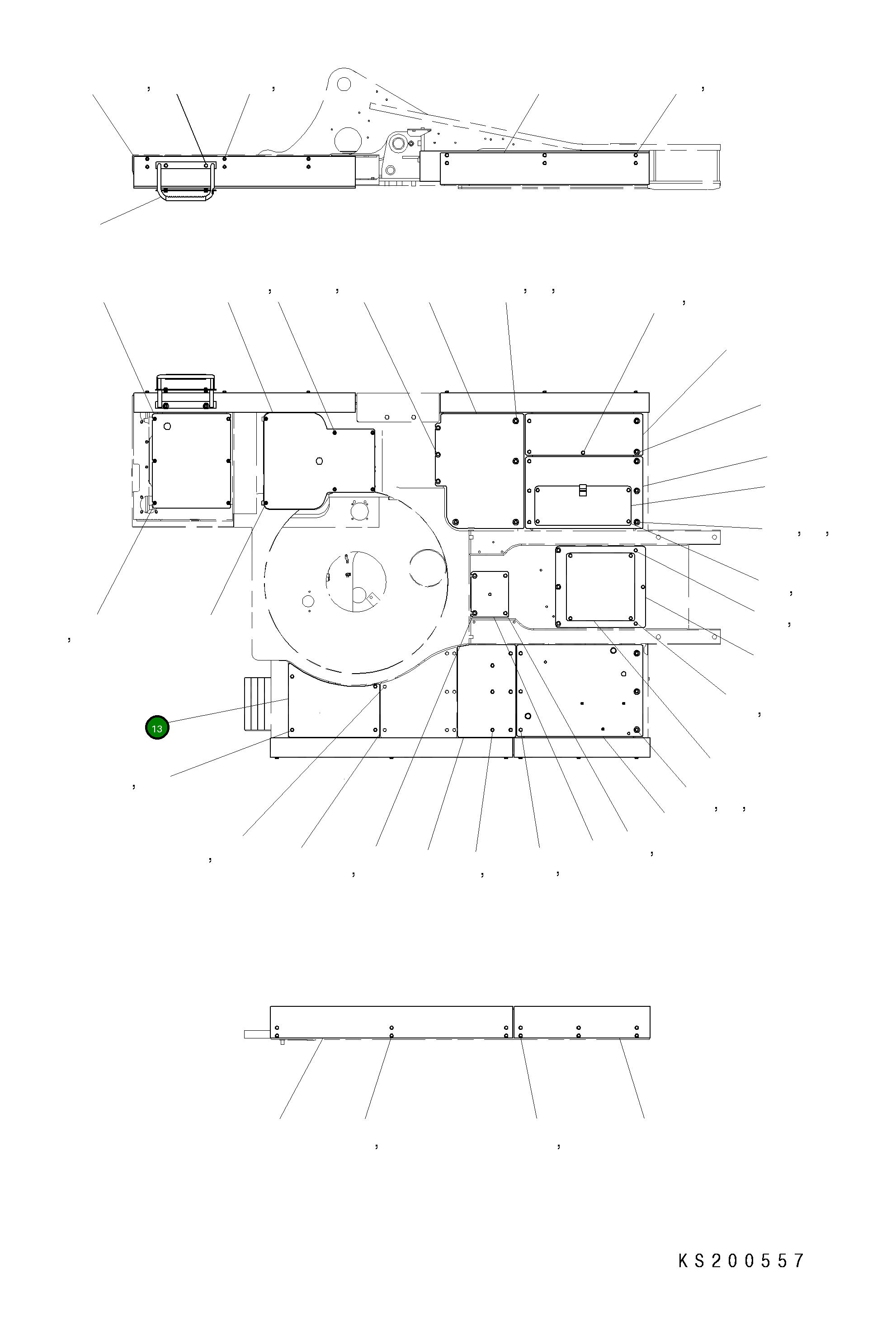 Крышка 206-54-K3241 Komatsu