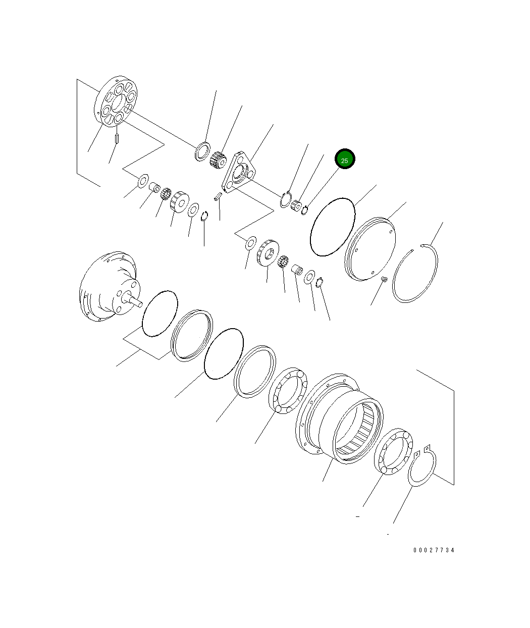 Кольцо 20N-60-31740 Komatsu