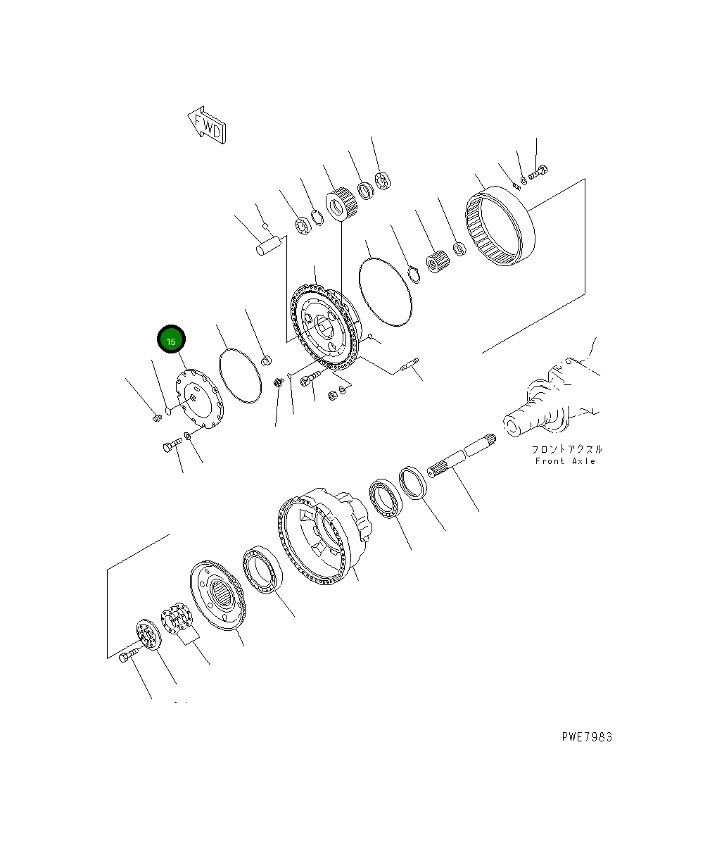 Крышка 428-22-12660  Komatsu