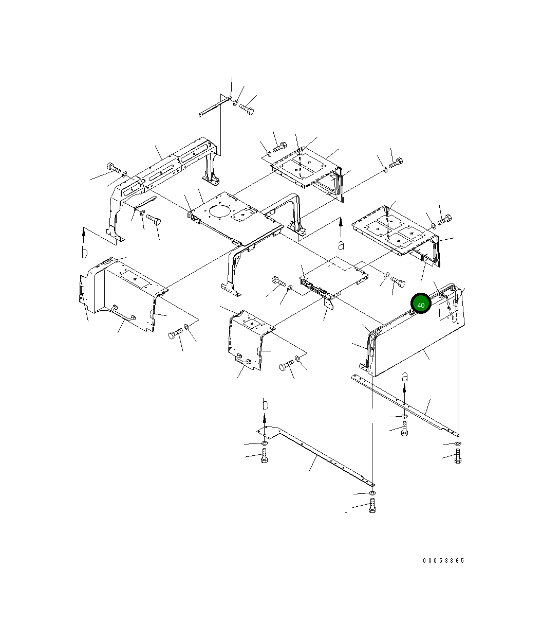 Крышка 209-54-42741 Komatsu
